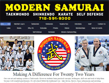 Tablet Screenshot of modernsamurai.com